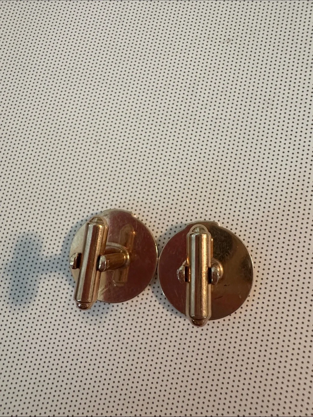 Vintage Hickock Mid Century Gold Tone Cufflinks & Tie Clasp Set